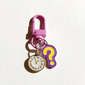 
            
                Load image into Gallery viewer, VIOLET QUESTION TIME KEYRING
            
        