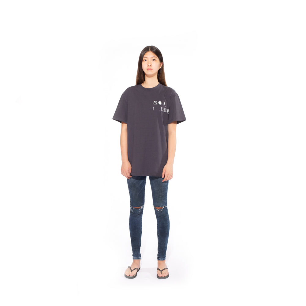 NEBO RELAXED FIT T-SHIRT / UNISEX / CHARCOAL