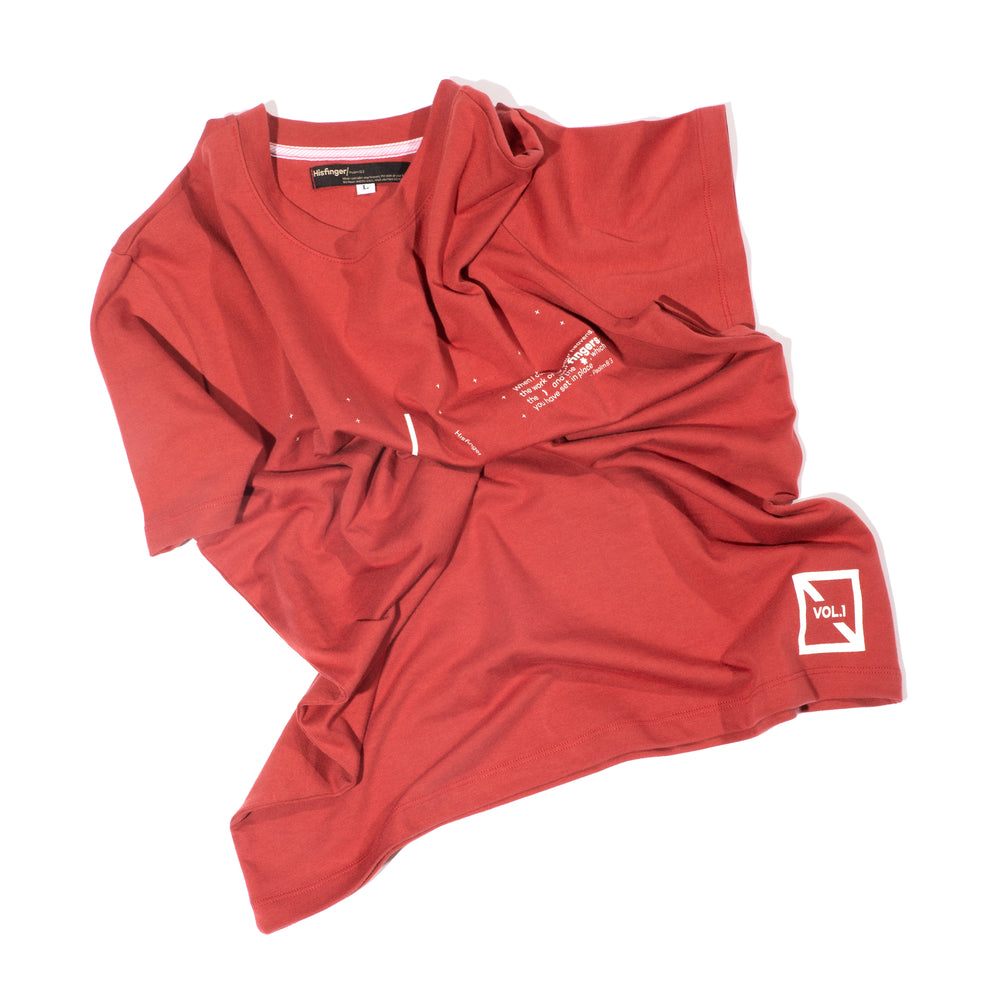 ZION SLIM FIT T-SHIRT / UNISEX / VINTAGE RED