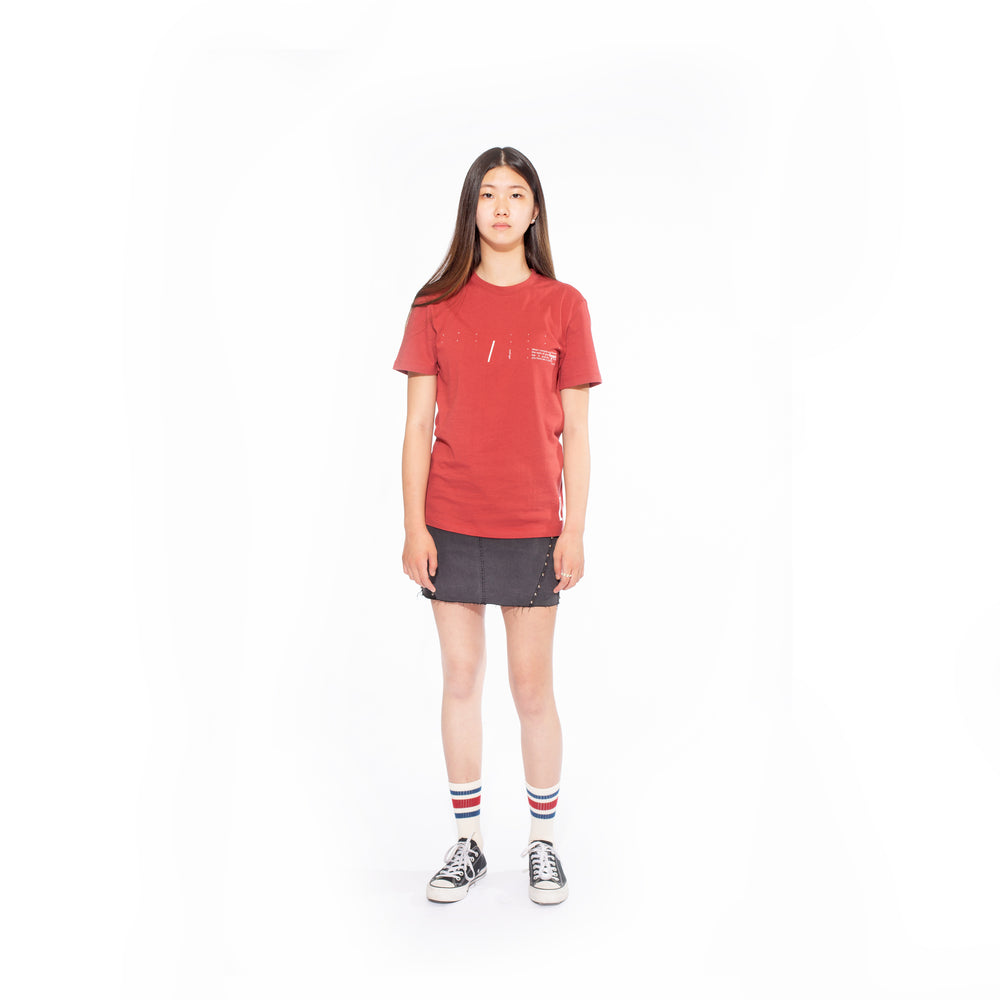 ZION SLIM FIT T-SHIRT / UNISEX / VINTAGE RED