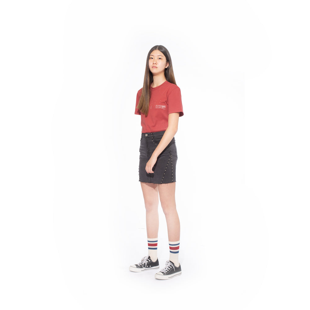 ZION SLIM FIT T-SHIRT / UNISEX / VINTAGE RED