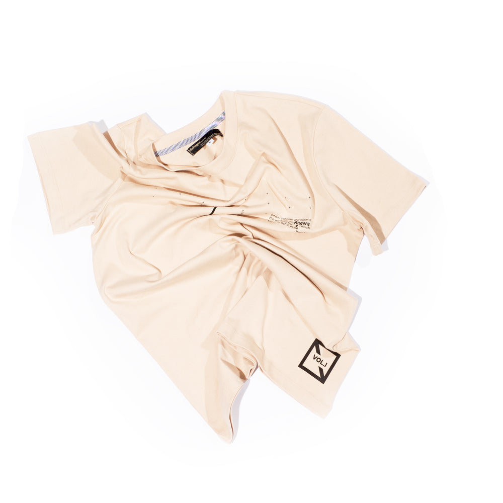 SINAI SLIM FIT T-SHIRT / UNISEX / BEIGE