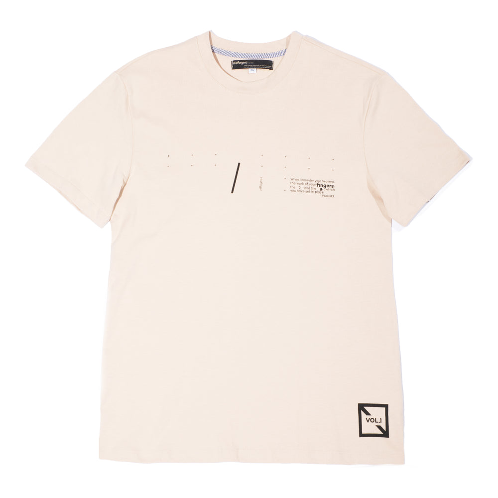 SINAI SLIM FIT T-SHIRT / UNISEX / BEIGE